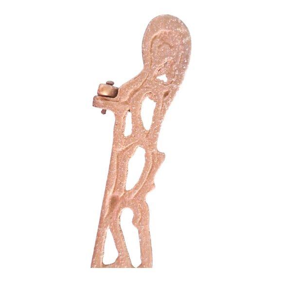 Vintage Andrea by Sadek Brass Folding Easel with ornate glass photo frame 3x5 - Picture 8 of 16